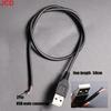 JCD 2pcs Power Supply Cable 2 Pin USB 2.0 A Female Male 4 Pin Wire Jack Charger Charging Cord Extension Connector DIY 5V Line