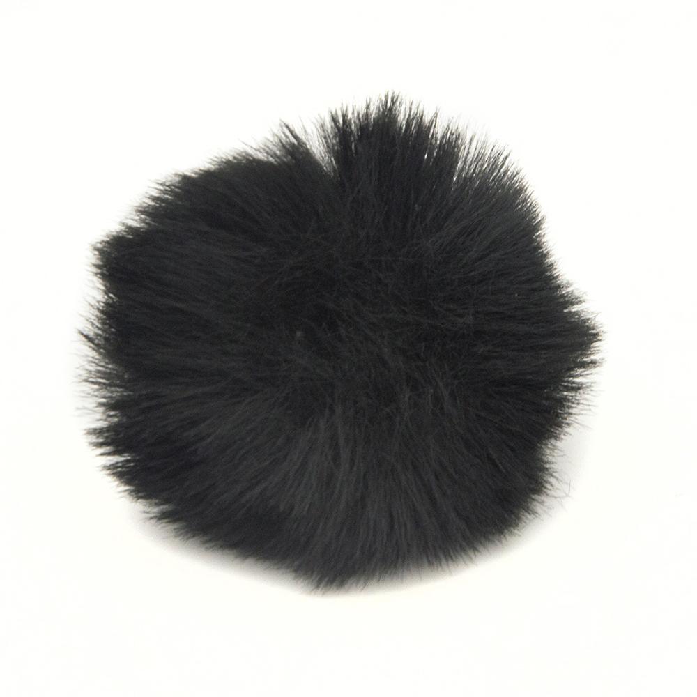Comfortable Outdoor Black Soft Furry Wind Muff Lavalier Lapel Mic Windscreen Microphone Windshield