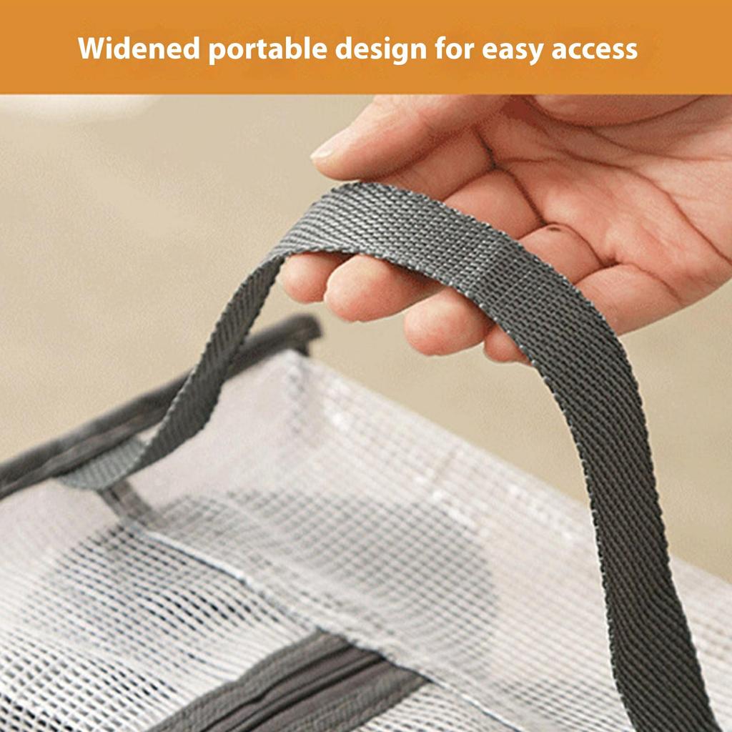 Dustproof Shoes Storage Bag with Zipper See Through PVC Waterproof Thigh Boots Organizer