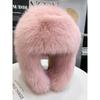 Женская зимняя имитация лисьего меха теплая утолщенная защита ушей от холода и ветра лыжная плюшевая шапка-балаклава