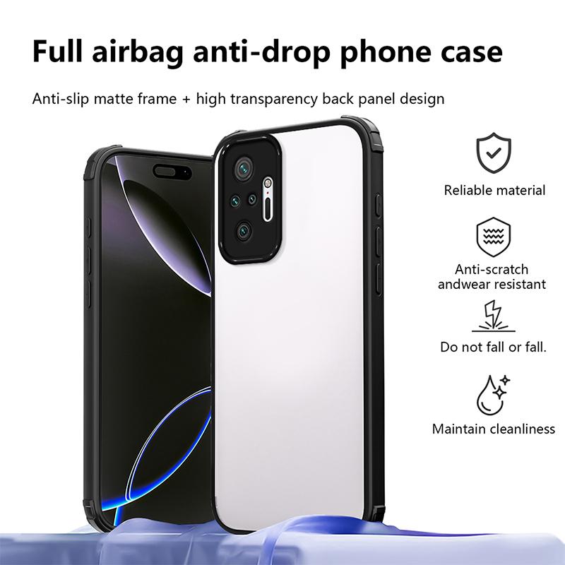 Новый стиль Противоударный чехол военного класса для телефона Redmi Note 10 10S Note 11 Pro Прозрачная прочная защитная крышка Note 12 Pro