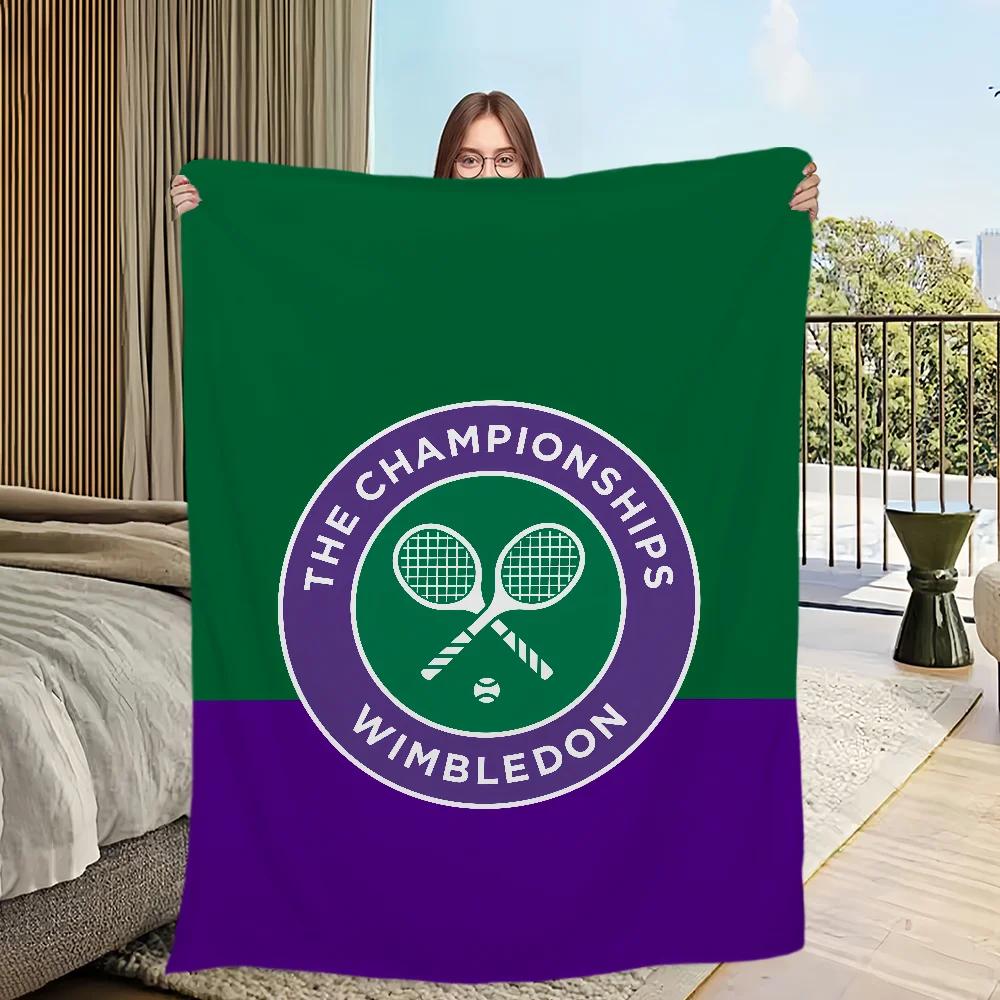 comfort warm soft c-Championships plush blanket w-Wimbledon for sofa living fashion room office bedroom travel Flannel gift