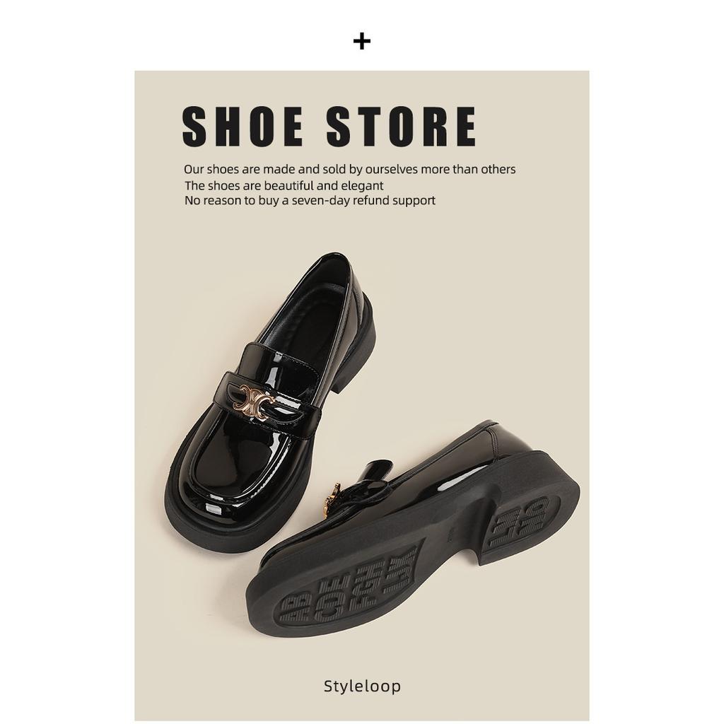 Nianfeng Student Fashion Trend Small Leather Shoes Casual Women's Shoes