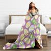 Colorful Easter Egg Pattern Blanket Quality Warm Soft  Throw Blanket Spring Girls Boys Home Decor Comfortable Bedspread