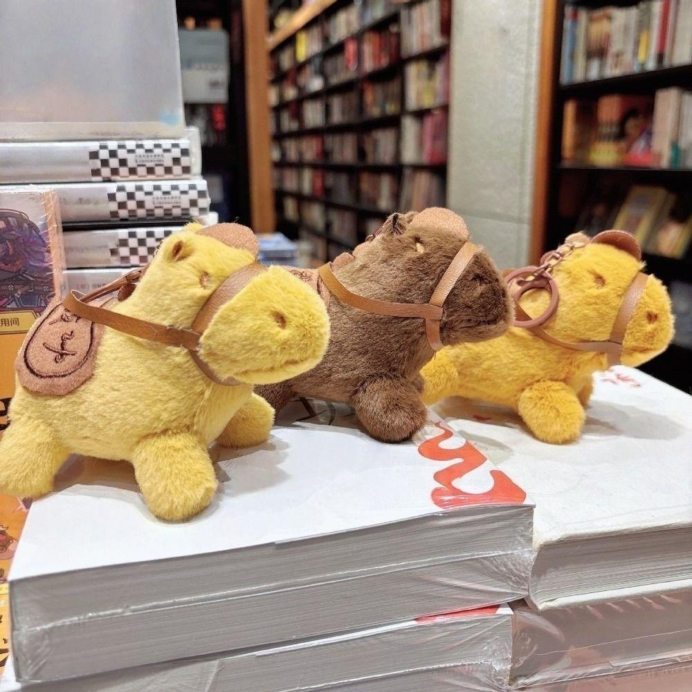 Year of Horse Stuffed Animal Horse Kawaii Pony Figurine Plush Horse Doll Pendant Key Holder