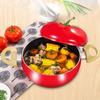 Nonstick Soup Pot Milk Pot Pasta Can Tomato-Shaped Cocotte Cooking Pot for Stewing Frying And Poaching Cute Vegetable Shape Electric Stove Pan