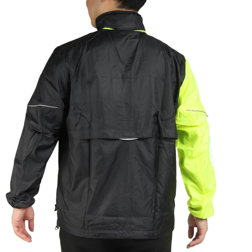 Куртка с подкладкой, ветровка, рубашка, желтый цвет M [YONEX] черный/кислотный (608)
