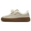 Suede Platform Fleece Low-Top Sneakers Women Sneakers Beige 392193-01