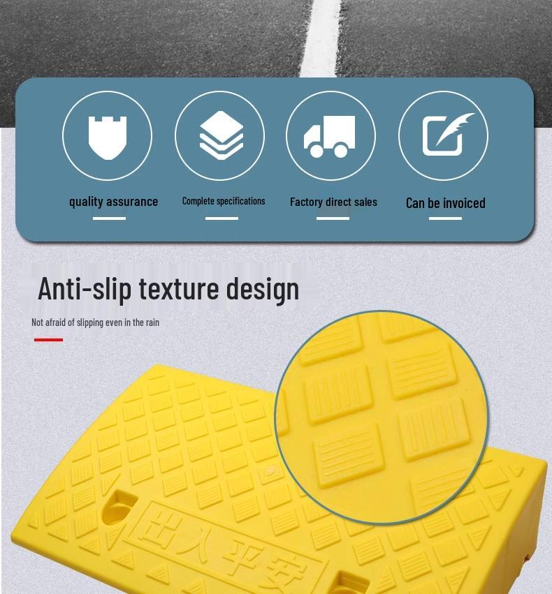 Uphill Slope Mat, Barrier-Free Ramp, Plastic Ladder, Speed Bump, Intersection Aid