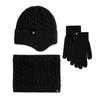 Unisex Winter Warm Knit Hat, Neck Warmer & Gloves Set