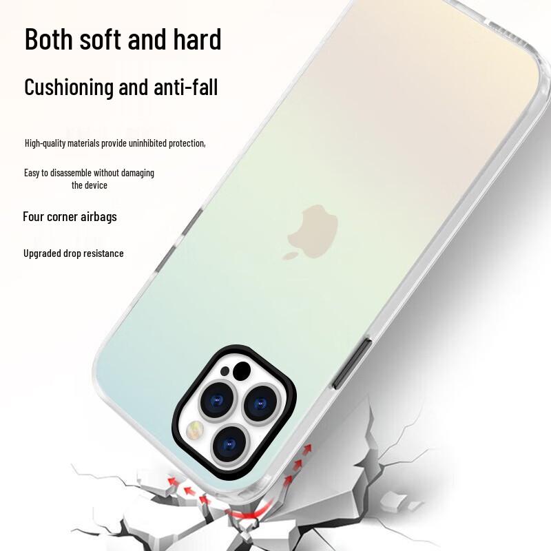 Матовый лазерный градиентный чехол Baozou для iPhone