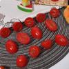 4PCS Decorative Props Artificial Cherry Tomato Food Model Simulation Fruit Fake Tomato Home Decor