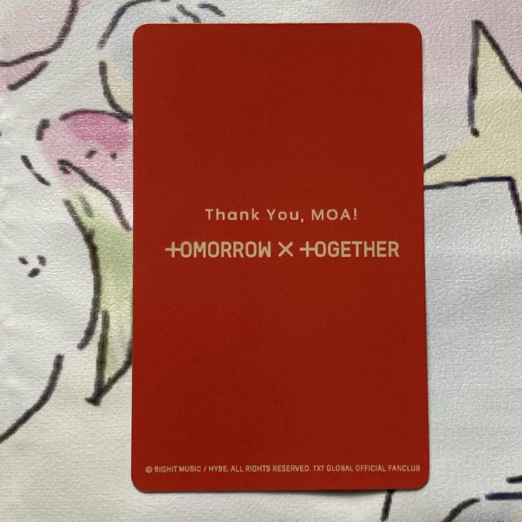 [USED] TXT Moazone Japan Concert FC Bonus Fan Meeting Beomgyu Trading Card