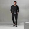 Men's Casual Sports Suit Autumn Youth Zipper Pocket Lapel Slim Fit Pants