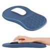 EooCoo Эргономичный коврик для мыши с поддержкой запястья, с наклонной точкой для массажа запястья, толстый гель, тендинит, усталость от беспроводной мыши, моющийся, синий, подставка, дизайн,