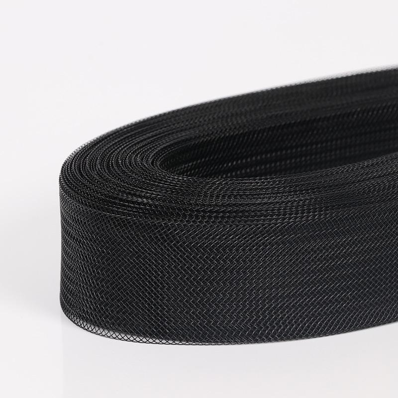 Черный и белый эластичный сетчатый пояс для юбок для латинских танцев и аксессуаров для хвостиков