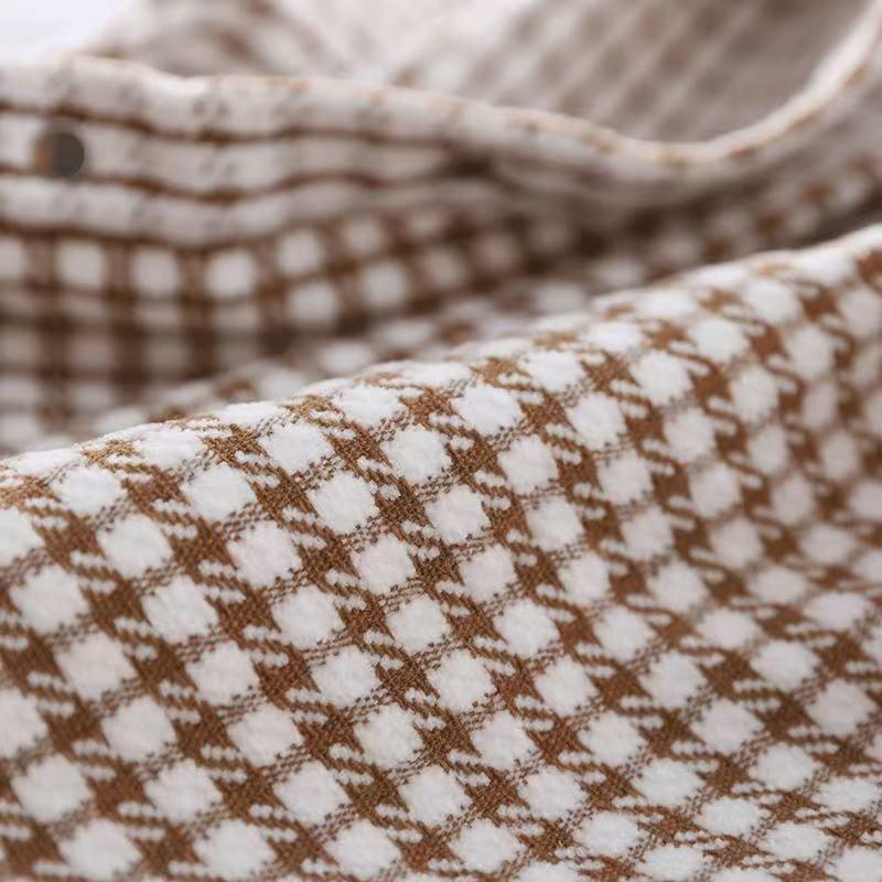 Мальчишеская клетчатая рубашка с длинным рукавом - Стильный повседневный топ на осень/весну 2026