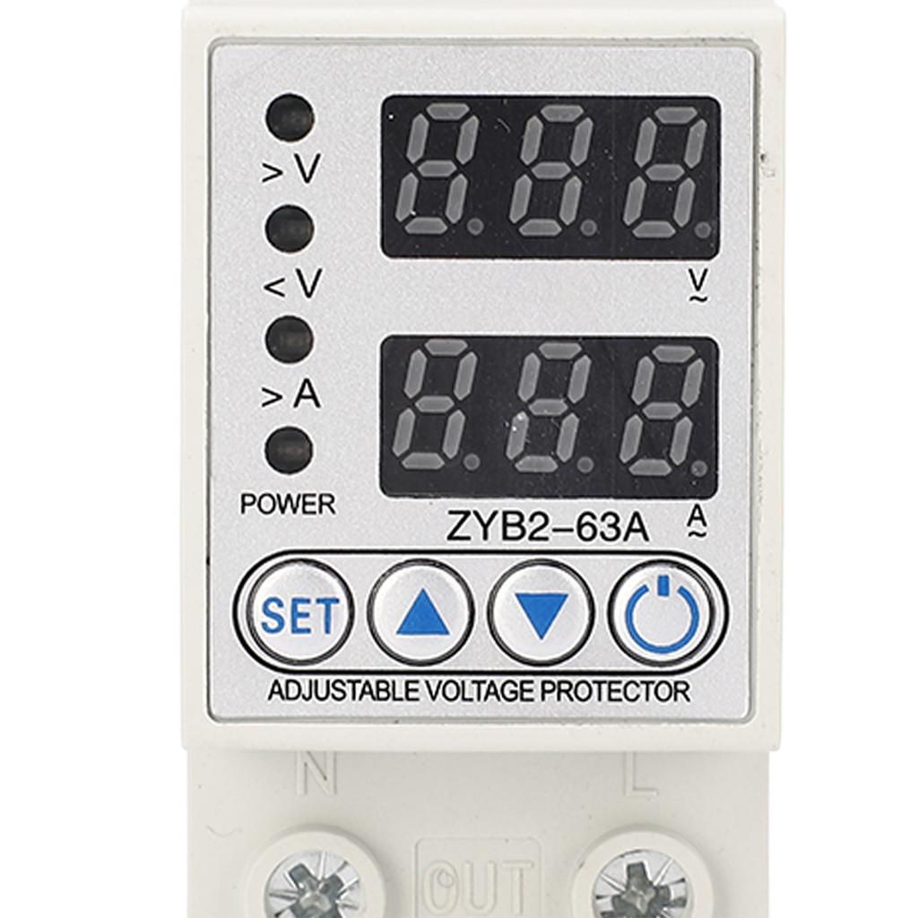Защитник напряжения тока с автоматическим сбросом и цифровым дисплеем. Устройство защиты от перенапряжения и понижения напряжения для дома H
