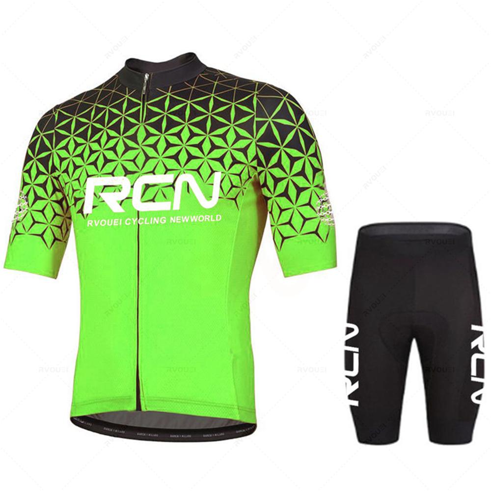 Новый летний велосипедный трикотаж Rcn Pro Team, мужской костюм для гоночного велосипеда, дышащая одежда для горного велосипеда, Mallot Ciclismo Hombre