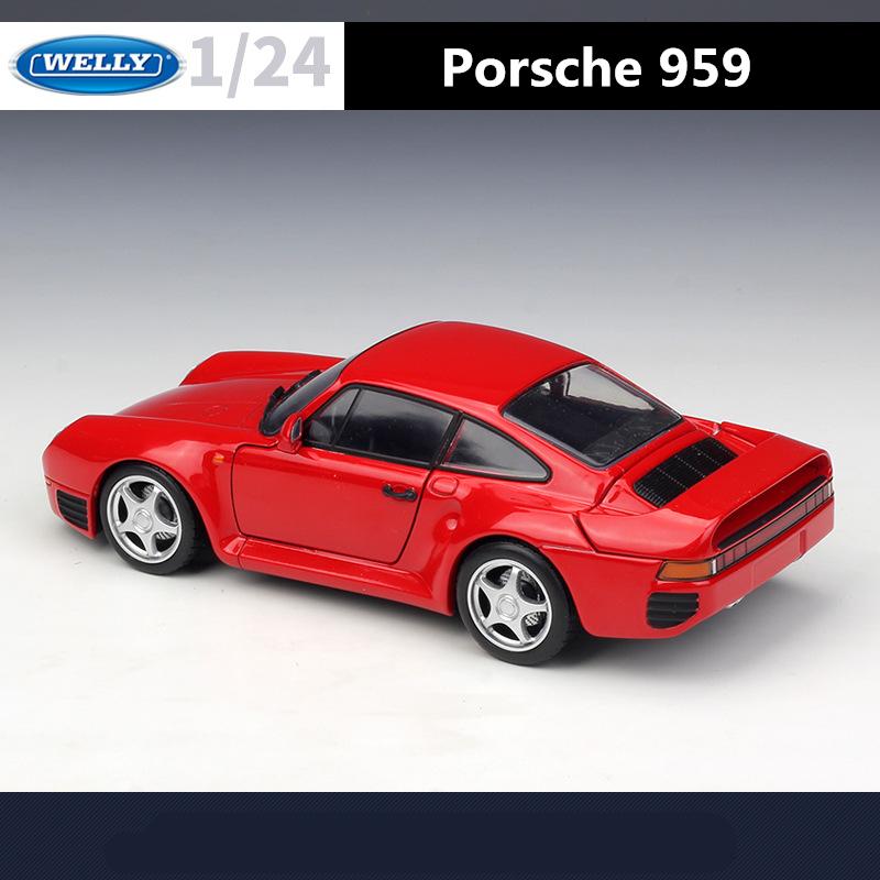 Welly 1/24 1964 Porsche 911 Металлическая масштабная модель автомобиля Литье под давлением Металлический миниатюрный модельный автомобиль Статическая коллекция Детская игрушечная машина Транспортное средство