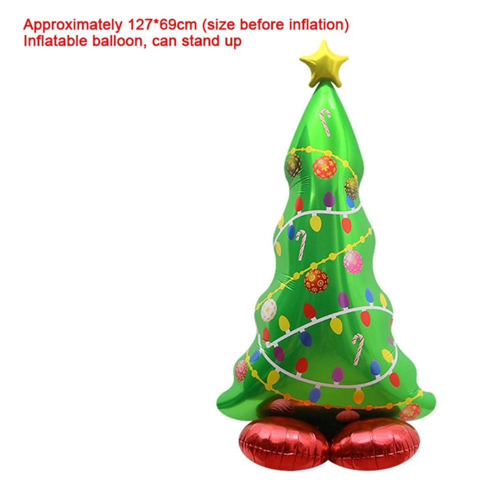 Aluminum Film Christmas Foil Balloon DIY Party Props Christmas Tree Balloon Kids Toy Inflatable Santa Claus Balloons Halloween