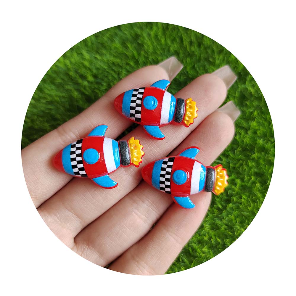 Kawaii Planes Steamship Flatback Resin Cabochon Crafts Making Scrapbooking Decoration Charm Craft Doll House Accessories