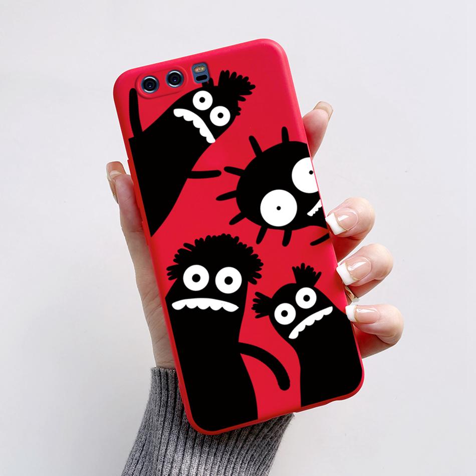 For HUAWEI P10 Case P10 Plus Cover Cute Bear Cartoon Frog Soft Matte Silicone Phone Case For HUAWEI P10 P 10 Plus Protector Case