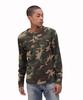 AVIREX DAILY RIB LONG SLEEVE NECK T-SHIRT(WEB Exclusive) CAMOUFLAGE men's XL olive camouflage 783-5930020