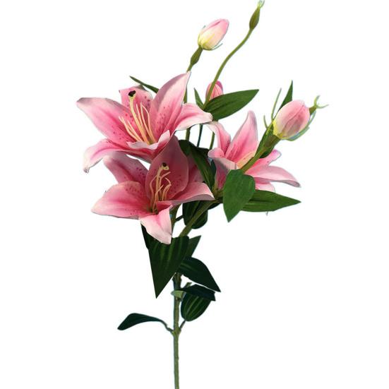 Широко используемый поддельный цветок лилии, яркий, безопасный, декоративный
