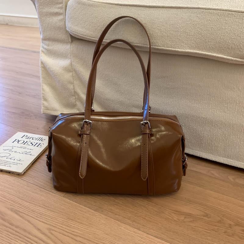 Нишевая ретро простая сумка подмышку осень новая большая вместимость сумка для поездок на работу высокая ценность плечевая сумка-тоут