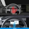For Tesla Highland 2024 Steering Wheel Storage Box Silicone Mobile Phone Holder Glasses Storage New Car Accessories