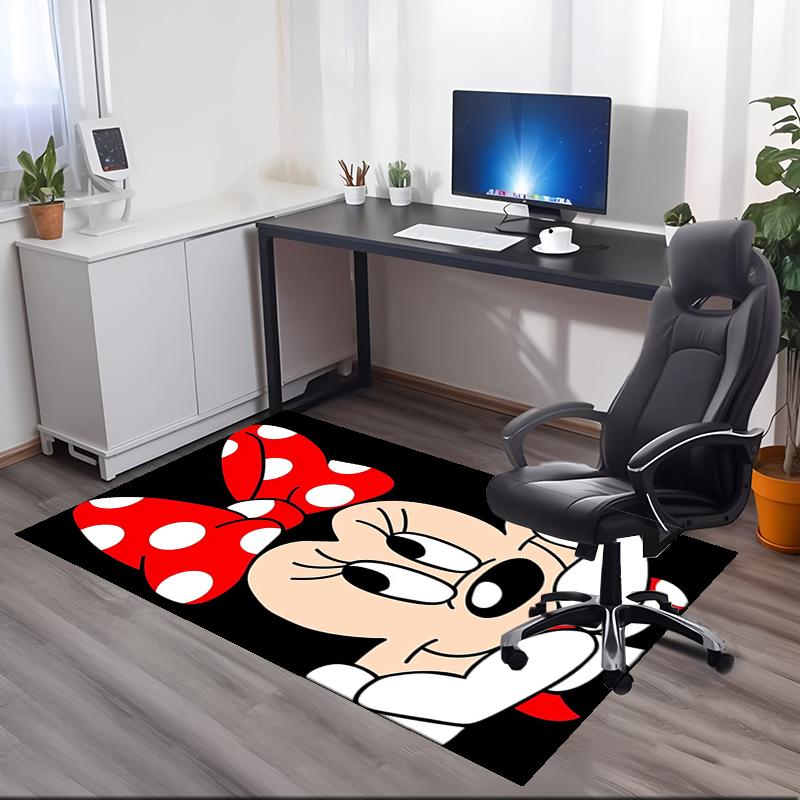 Minnie Printed Carpet, for Office Chair Living Room Bedroom Kitchen Room Decor Gifts.