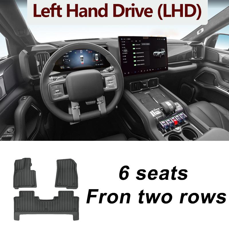 Автомобильный коврик для ног из ТПЭ для LHD BYD Equation Denza B8 Leopard 8 2024 2025 Водонепроницаемый грязевой напольный ковер Грязевой коврик Аксессуары для интерьера авто