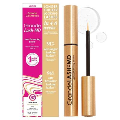 Grande Cosmetics Сыворотка для роста ресниц GrandeLASH-MD, Способствует более густым и длинным ресницам, Питает и укрепляет, Быстродействующий уход за ресницами
