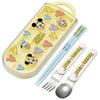 Children's Lunch Box Trio Set Chopsticks Spoon Fork Kids Cutlery Antibacterial Treatment Easy To Open Sliding Type Made In Japan Disney Mickey