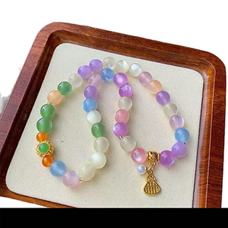 Браслет с двойным обертыванием из светорегулирующей слюды для гемотерапии, 10 мм: Изменение цвета под воздействием солнечного света и УФ-лучей