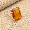925 Sterling Silver Honey Topaz Gemstone Handmade Jewelry Ring Gift For Women