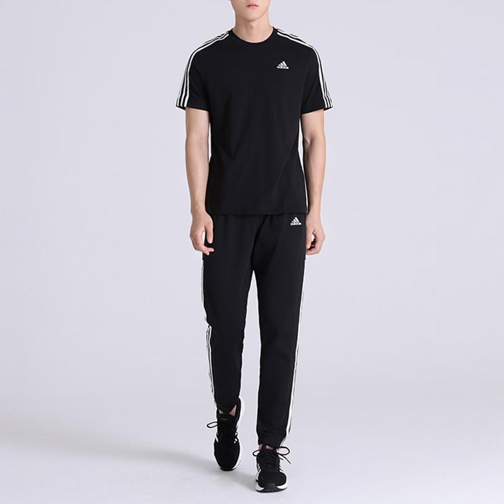 Adidas Casual Sports Training Crew Neck Short Sleeve T-Shirt Men Tops Black S98717