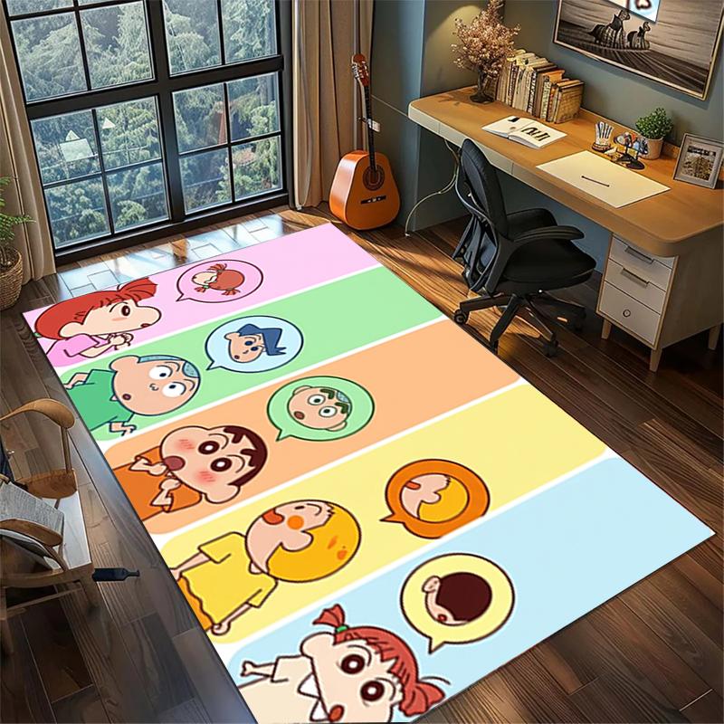 Carpet Crayon Shin-chan Large Area Non Slip Washable Rug Gamer Room Bedroom Home Decor