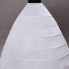 Wedding Dress Skirt Support Costume Petticoat Slip Large 6-Hoops Yarnless Petticoats for Bride Women