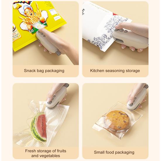 Мини-запайщик пакетов, ручной термосварщик для портативной запайочной машины, вакуумная бытовая машина для консервации продуктов питания