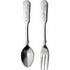 Darjeeling Teaspoon and Cake Fork, Set of 2, Stainless Steel, Dishwasher Safe, Made In Japan