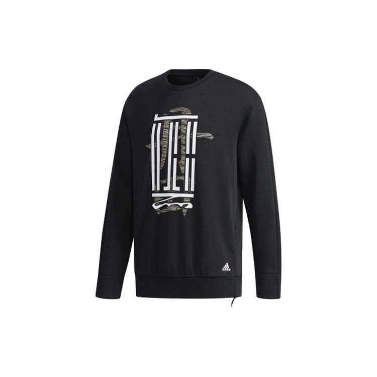 adidas Толстовка с круглым вырезом Essential Comfort, мужские топы, черный CV6227