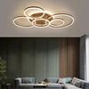 LED Chandelier Modern Creative Luxury Circular Dimmable Ceiling Light Villa Living Room Dining Room Interior Decoration Light