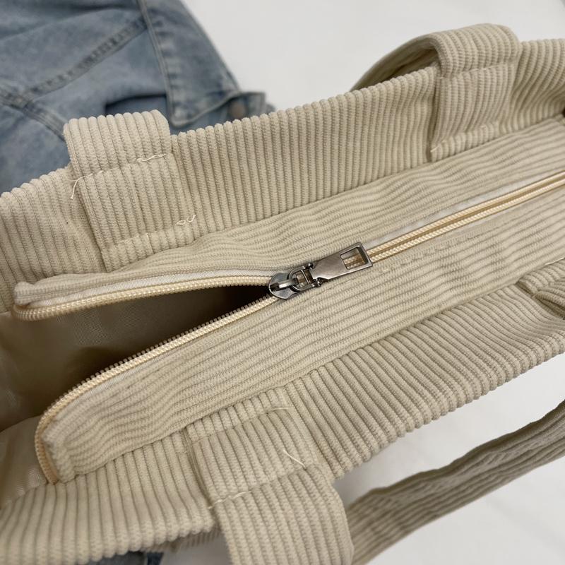 Вельветовая сумка Женская сумка через плечо Большая сумка