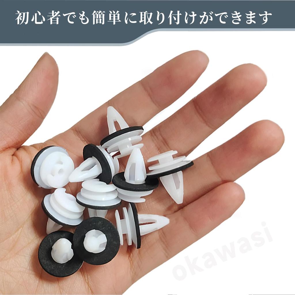 OKAWASI Клепка Автомобильный Салон Клипса 50шт Клепка Клипса Отделка Крепеж Бампер Клипса Отделка Двери Клипса Бампера