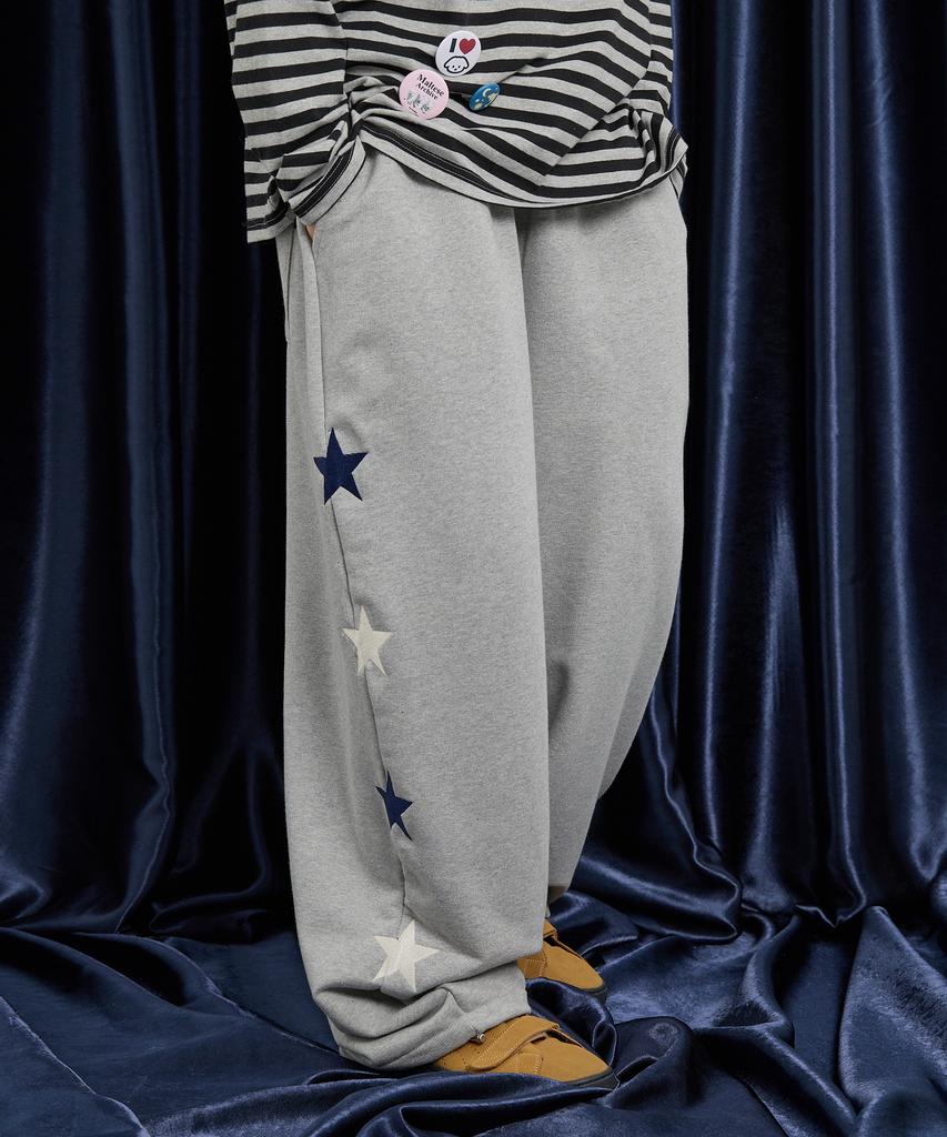WAIKEI Star Sweatpants Gray
