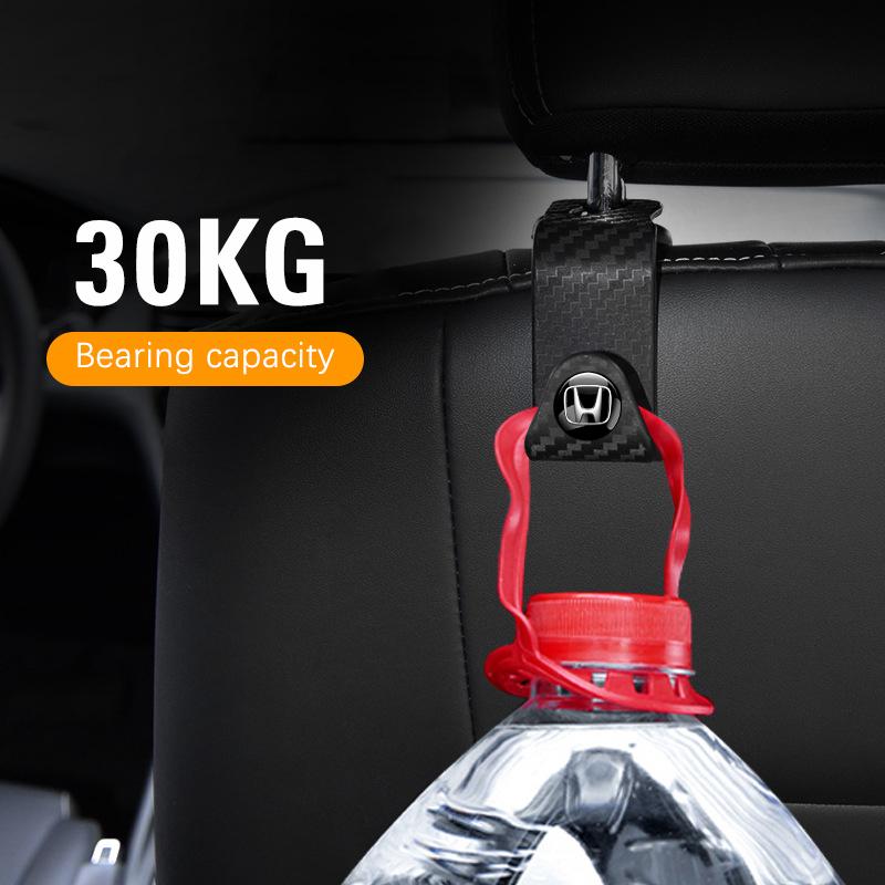 hbdf4 Car Headrest Hooks Hanger Seat Back Organizer Holder Clips For Honda Civic Accord Fit Jazz Pilot CRV Odyssey Passport City HRV
