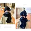 Thick Hat Scarf Set Cute Warm Scarf Fashion Pullover Hats  for Baby