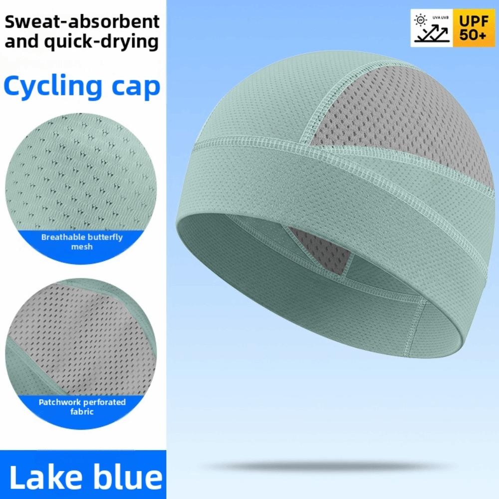 Quick Dry Cycling Cap Breathable Mesh Helmet Liner Hat Elastic Running Cap Summer Cycling